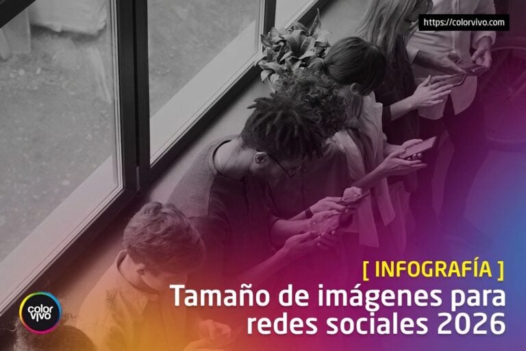 Infografía de tamaño de imágenes para redes sociales en 2026