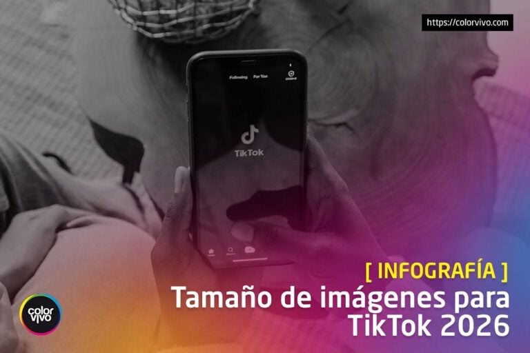 Infografía de tamaño de imágenes para TikTok en 2026