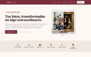 Portada de GenPic con un retrato familiar convertido en cuadro renacentista